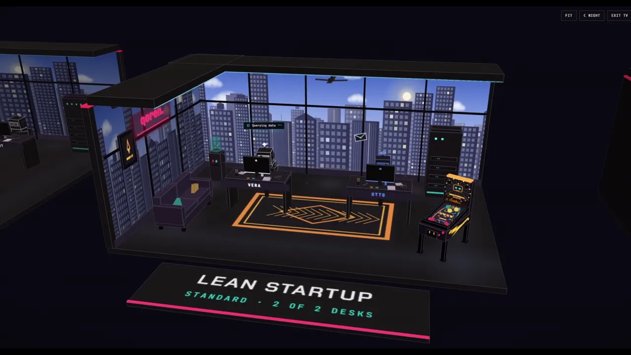 Agents at work in the Lean Startup office
